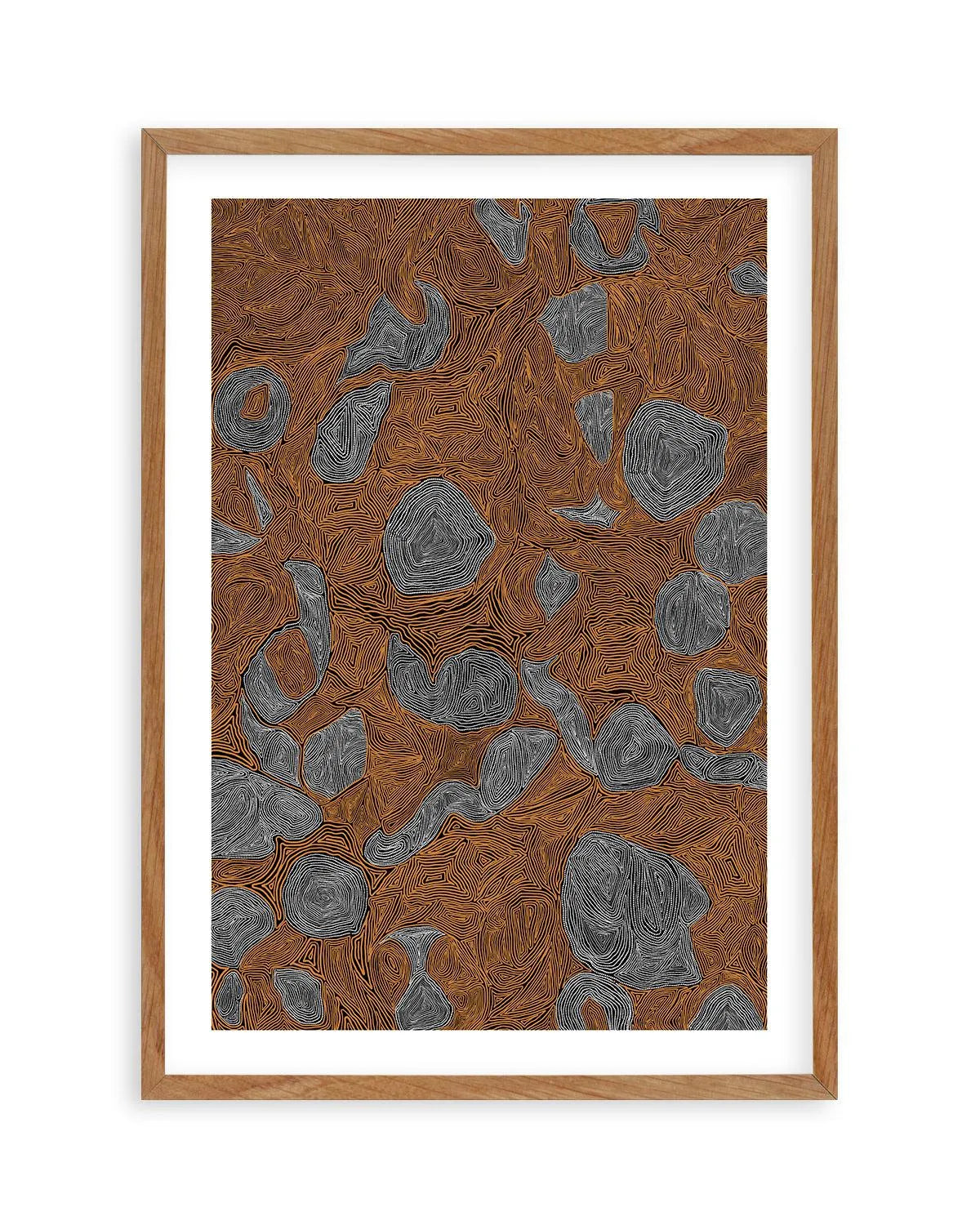 Systems | Burnt Orange by Leah Cummins Art Print from Olive et Oriel where you can shop wallpaper and artworks online