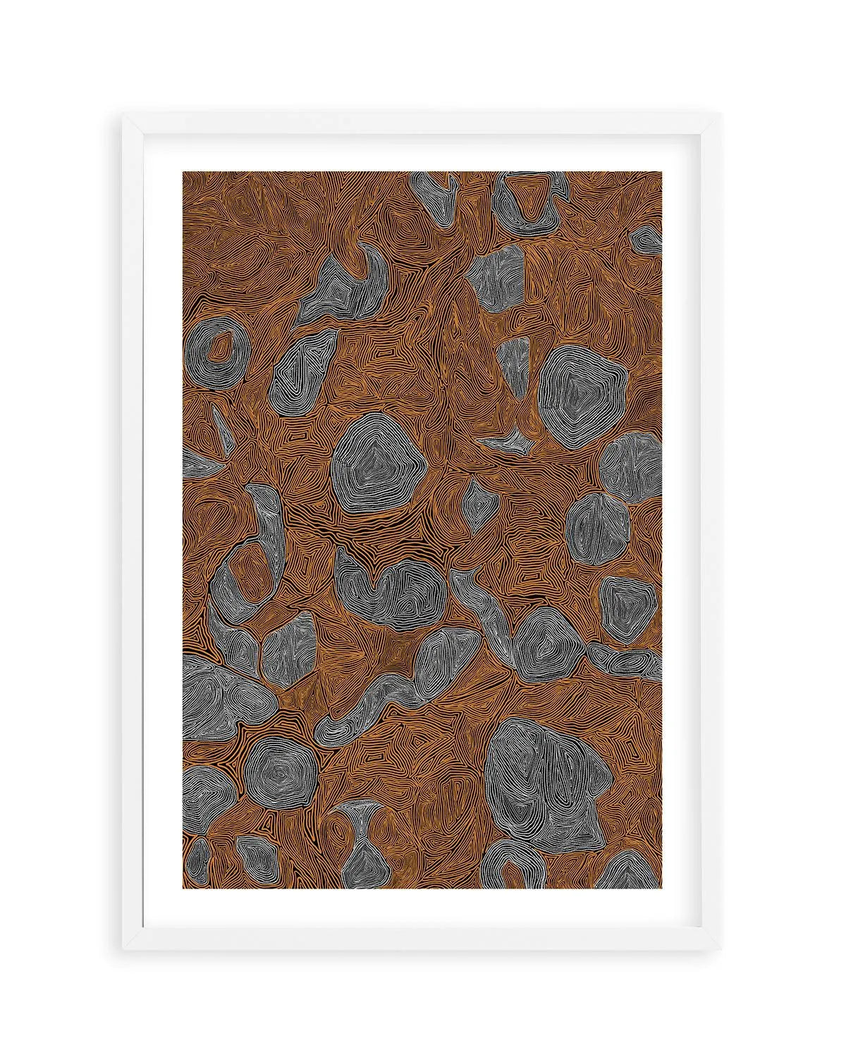 Systems | Burnt Orange by Leah Cummins Art Print from Olive et Oriel where you can shop wallpaper and artworks online