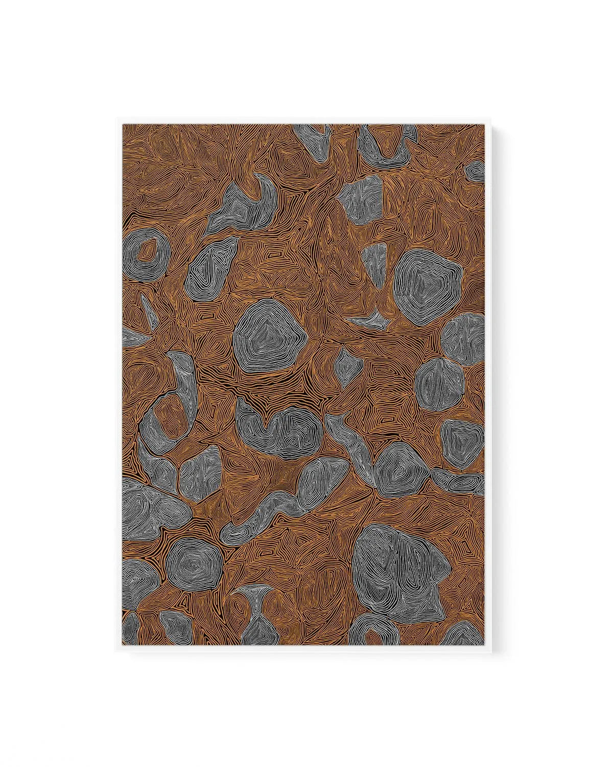 Systems | Burnt Orange by Leah Cummins | Framed Canvas Art Print from Olive et Oriel where you can shop wallpaper and artworks online