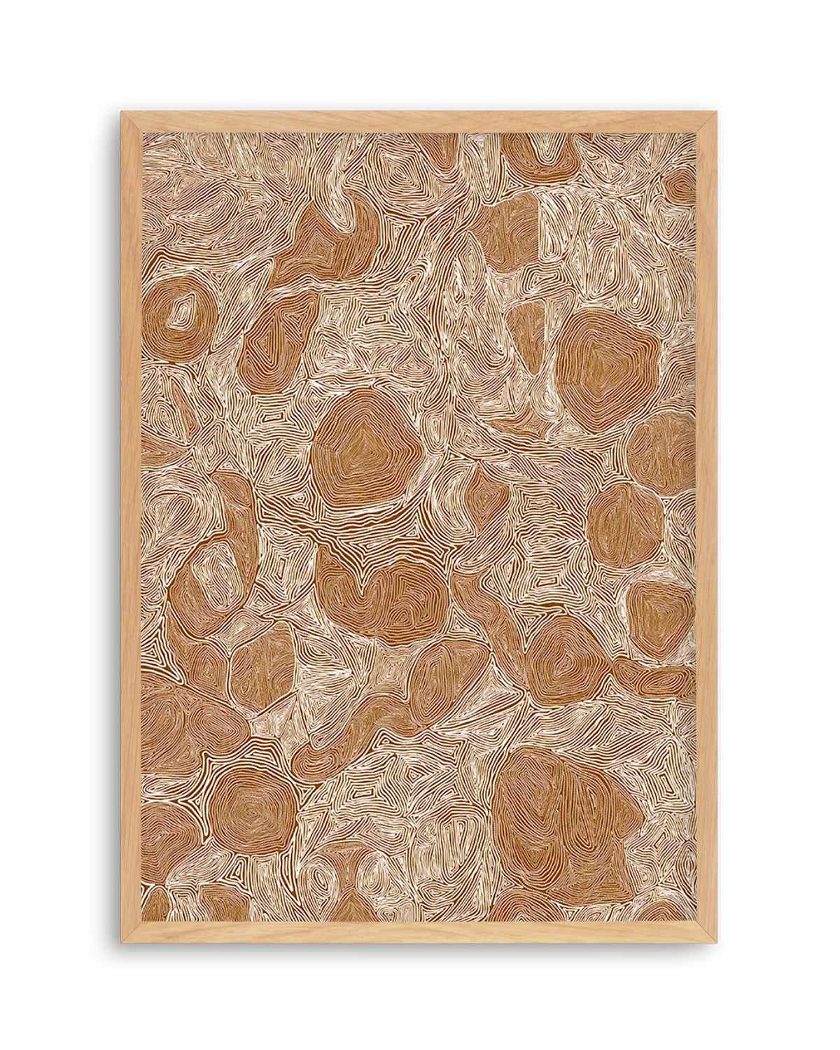 Systems | Brown Ochre by Leah Cummins Art Print