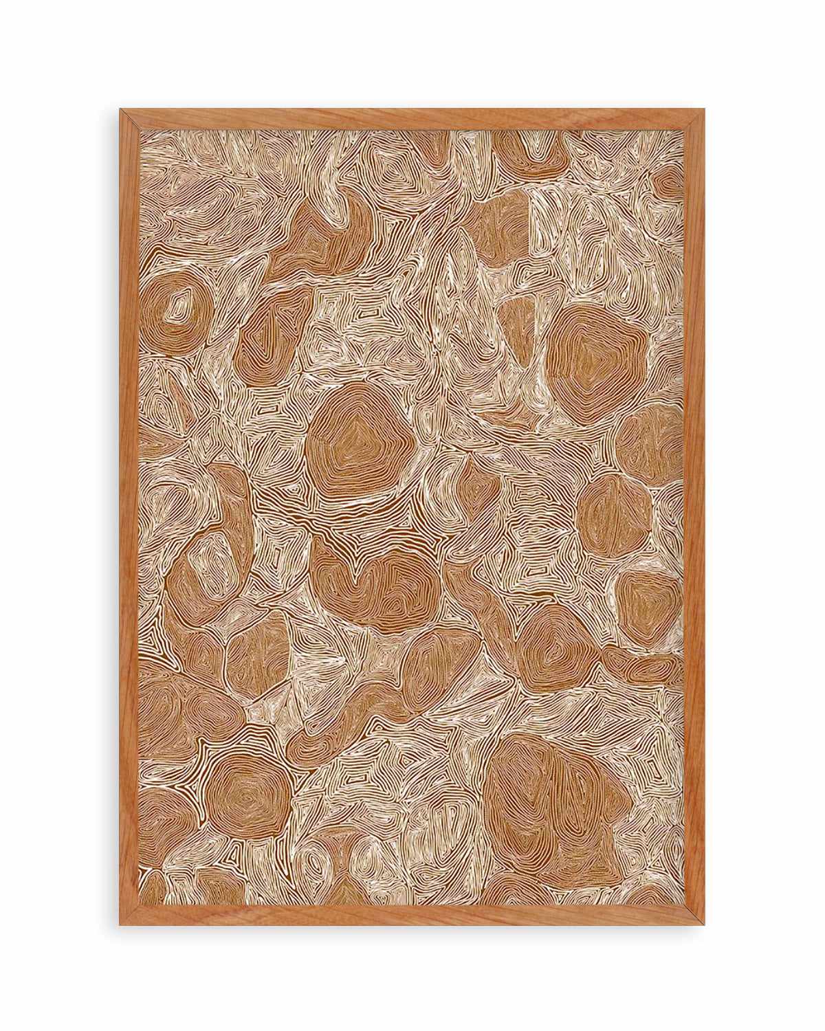 Systems | Brown Ochre by Leah Cummins Art Print