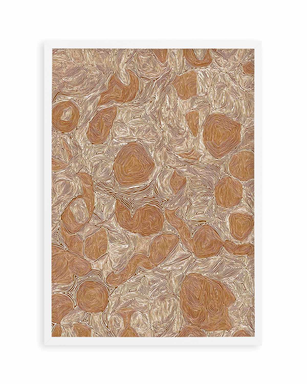 Systems | Brown Ochre by Leah Cummins Art Print