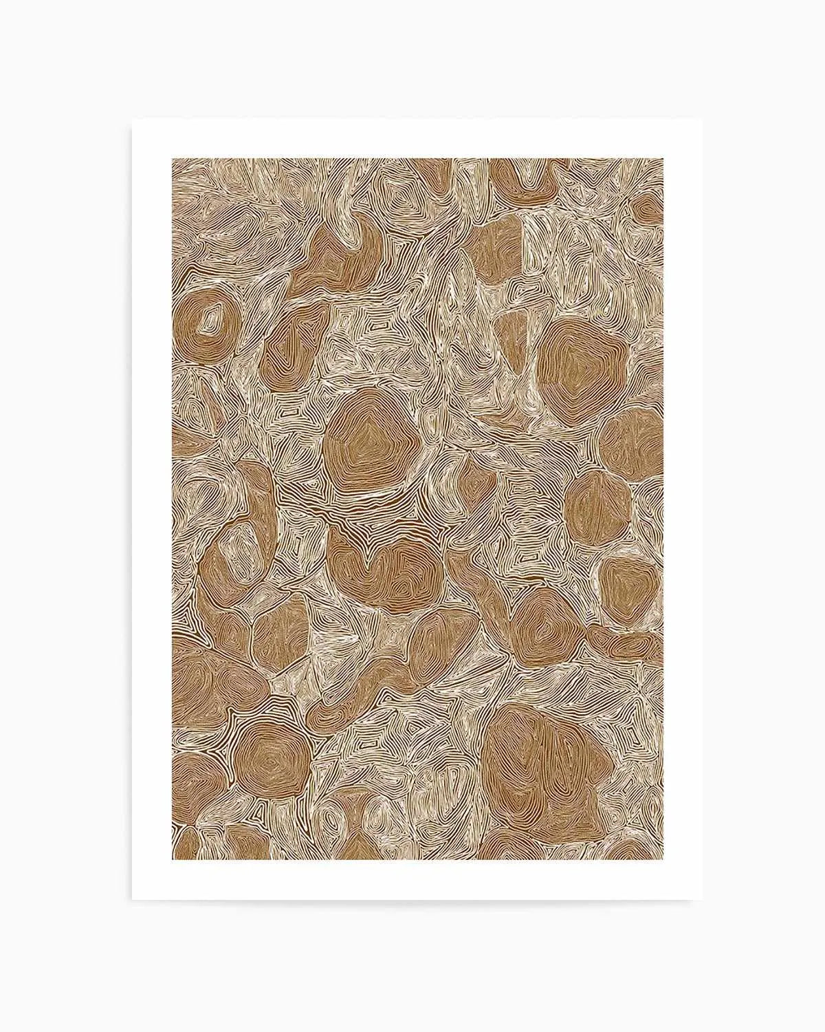 Systems | Brown Ochre by Leah Cummins Art Print from Olive et Oriel where you can shop wallpaper and artworks online