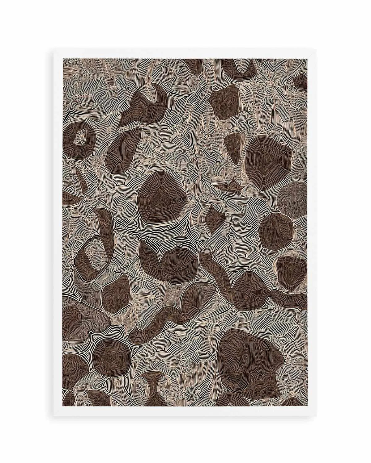 Systems | Burnt Brown by Leah Cummins Art Print from Olive et Oriel where you can shop wallpaper and artworks online