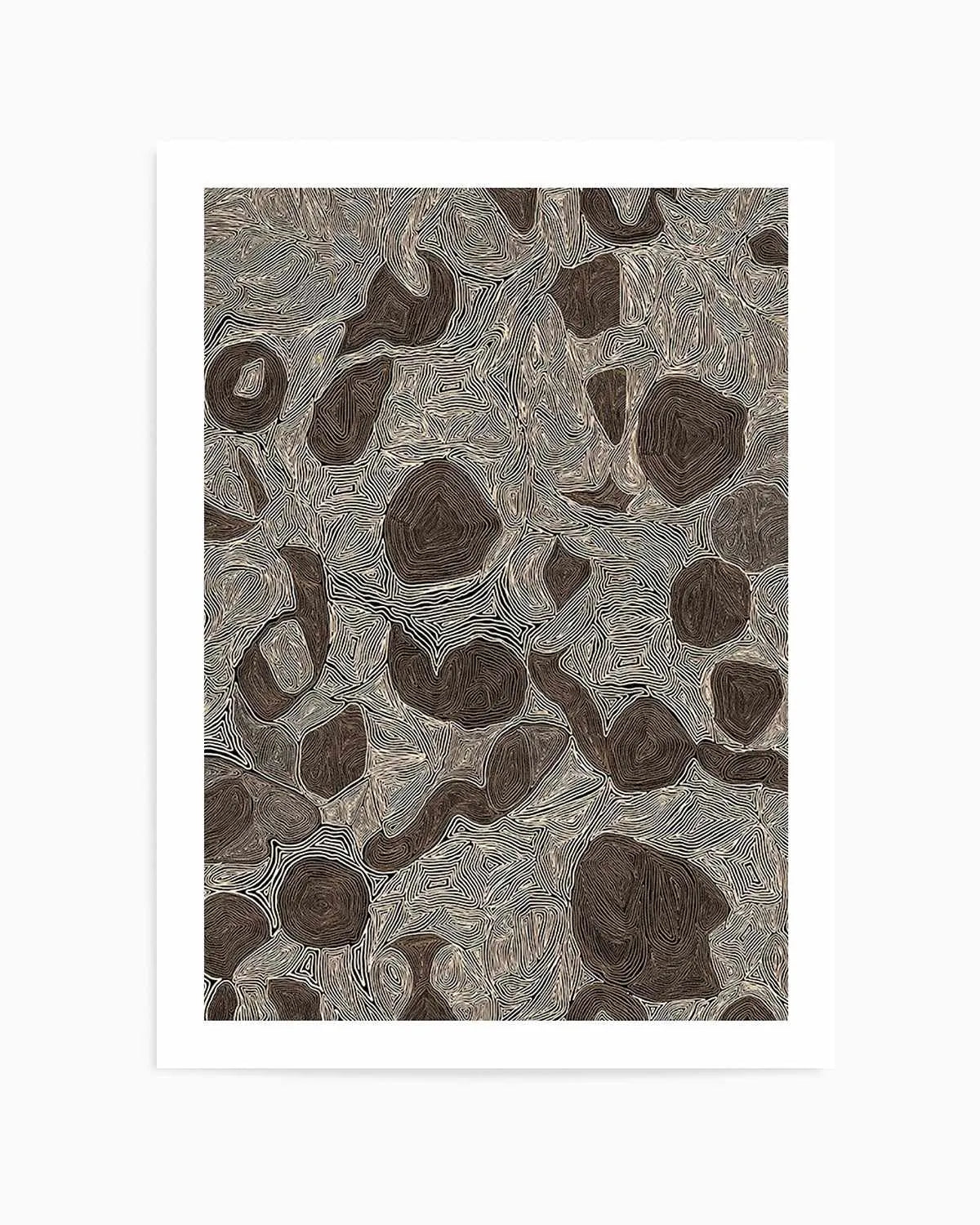 Systems | Burnt Brown by Leah Cummins Art Print from Olive et Oriel where you can shop wallpaper and artworks online