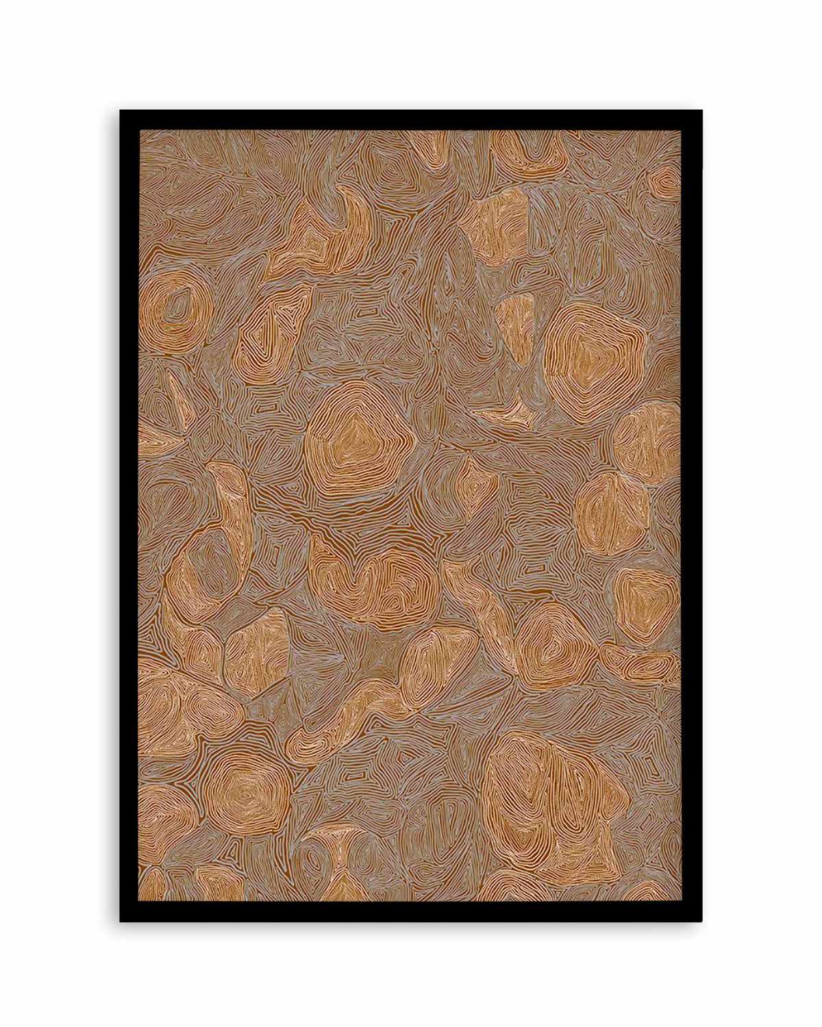 Systems | Burnt Ochre by Leah Cummins Art Print