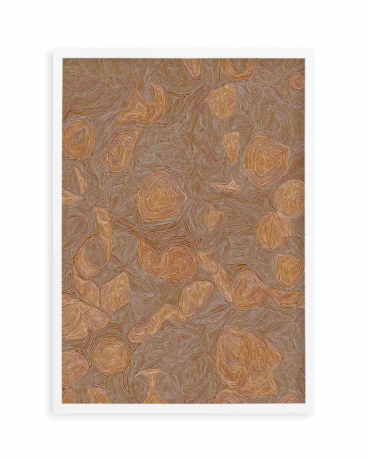 Systems | Burnt Ochre by Leah Cummins Art Print from Olive et Oriel where you can shop wallpaper and artworks online