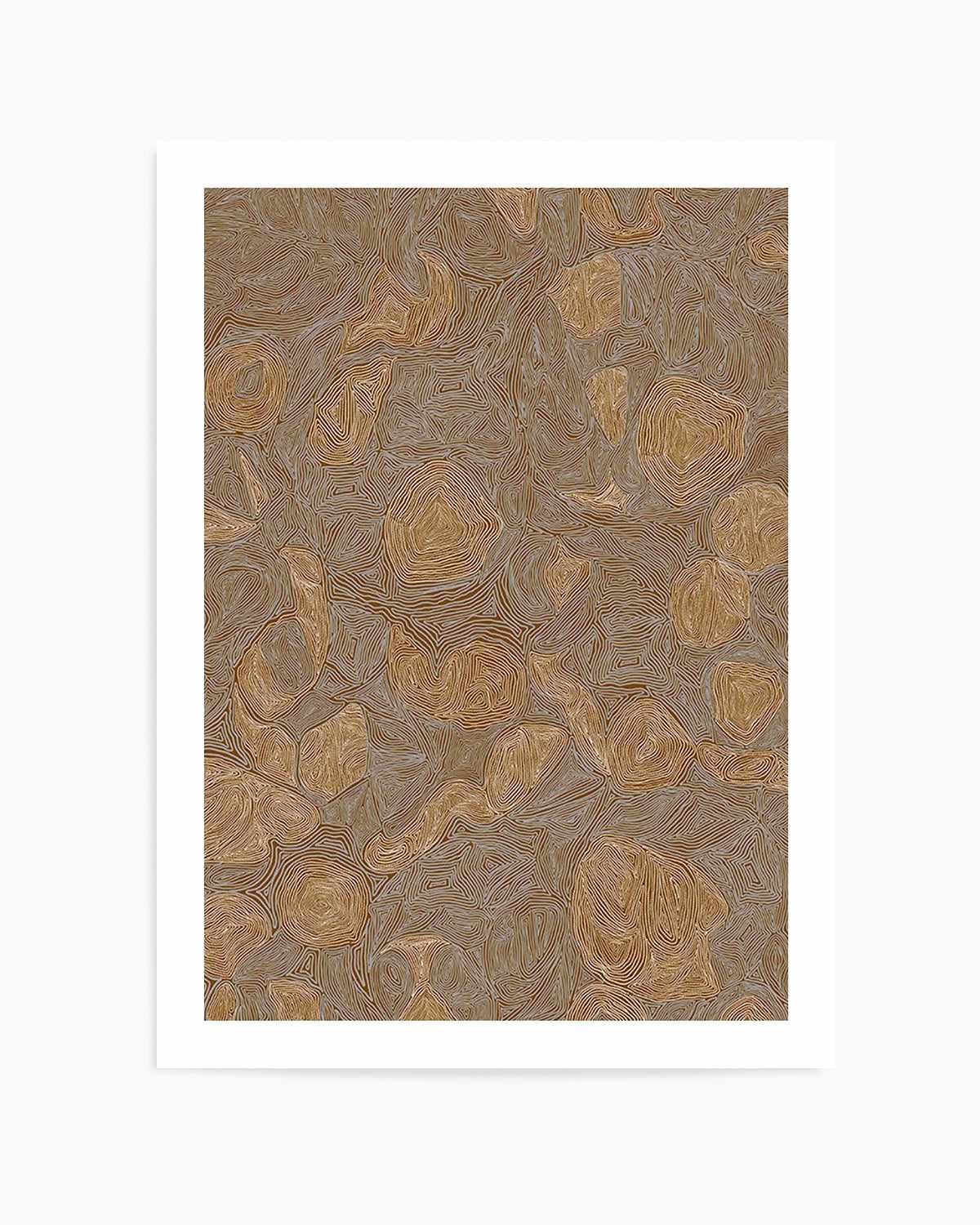 Systems | Burnt Ochre by Leah Cummins Art Print