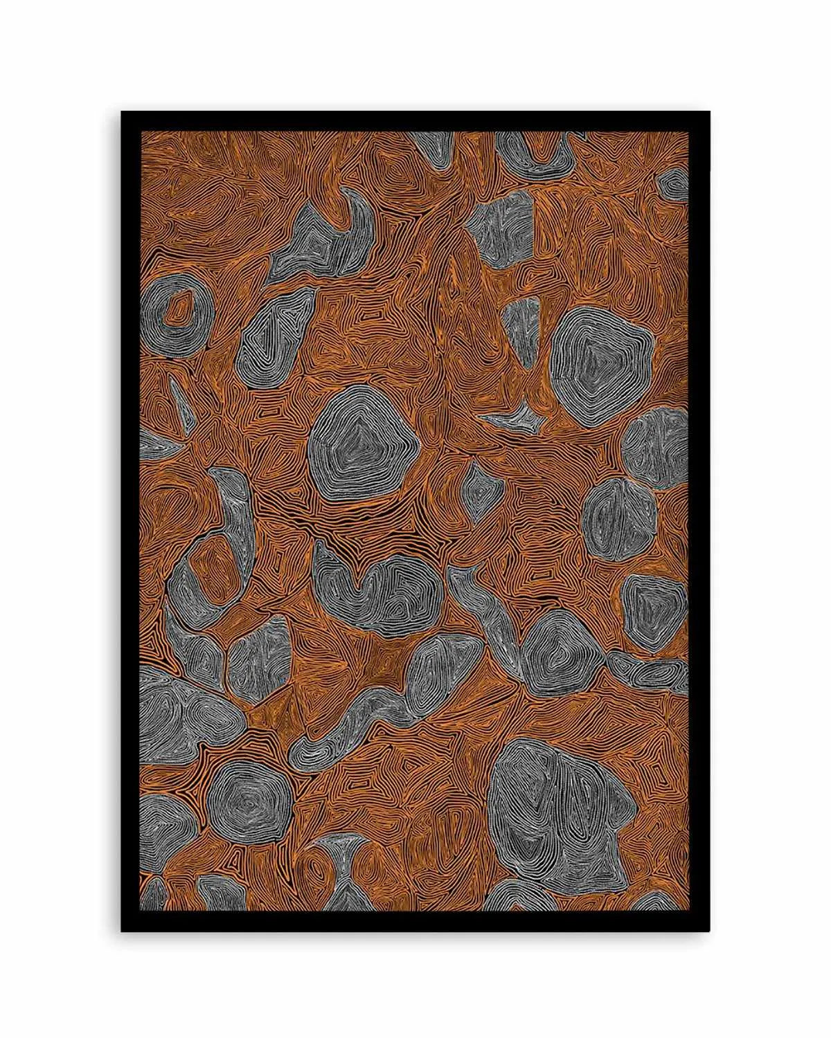 Systems | Burnt Orange by Leah Cummins Art Print from Olive et Oriel where you can shop wallpaper and artworks online