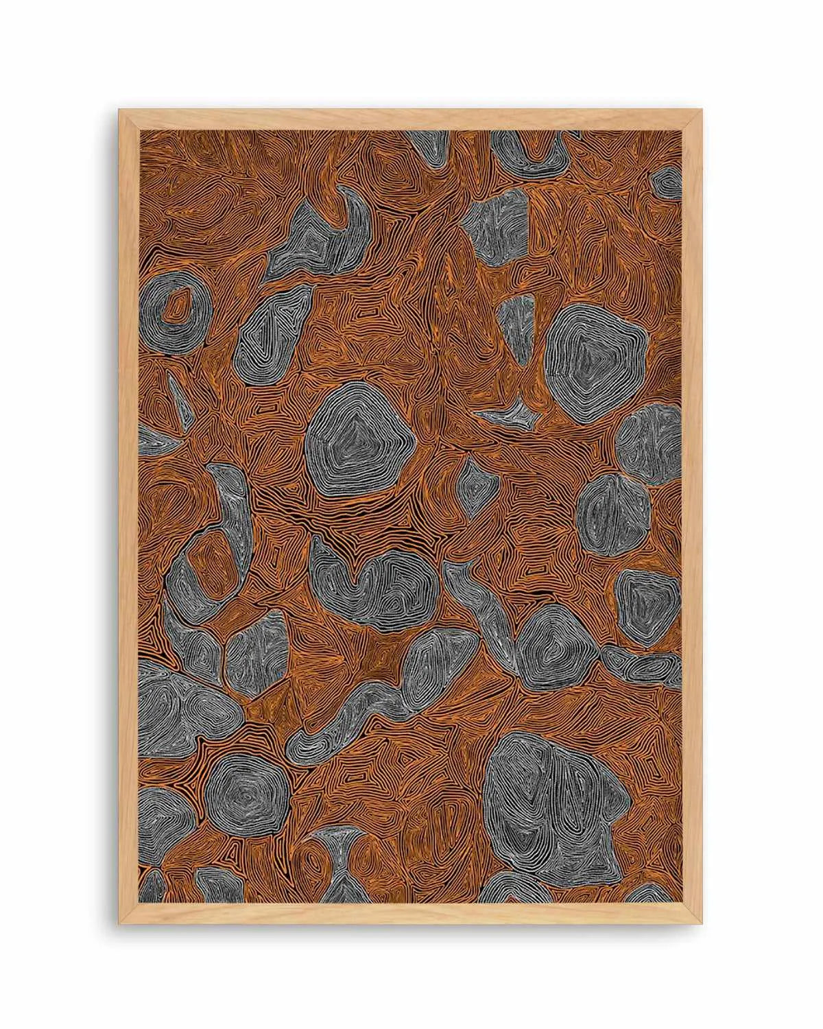 Systems | Burnt Orange by Leah Cummins Art Print from Olive et Oriel where you can shop wallpaper and artworks online