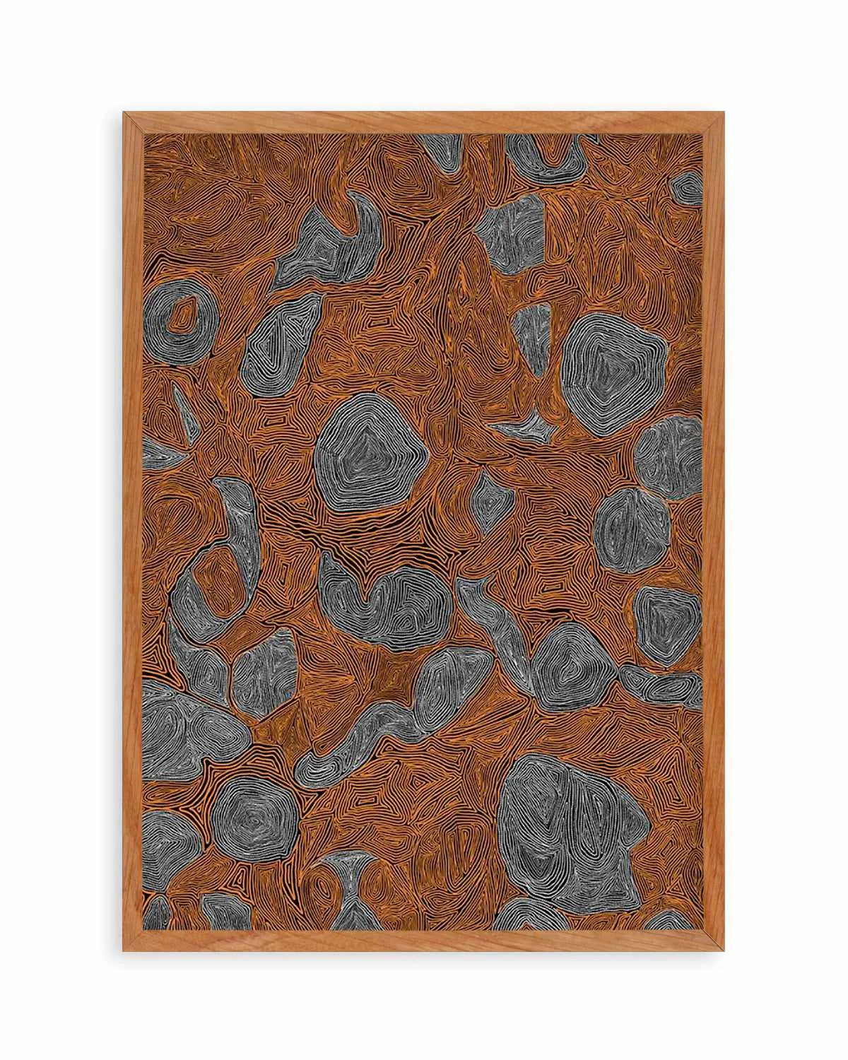 Systems | Burnt Orange by Leah Cummins Art Print from Olive et Oriel where you can shop wallpaper and artworks online