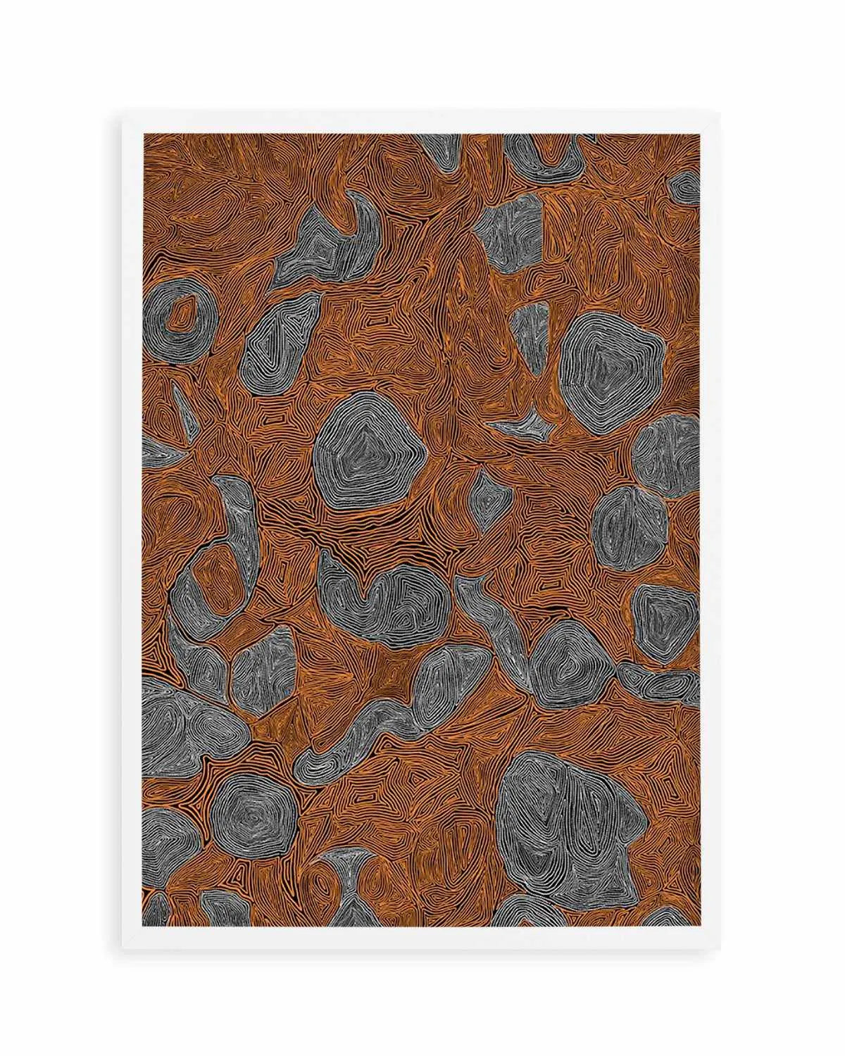 Systems | Burnt Orange by Leah Cummins Art Print from Olive et Oriel where you can shop wallpaper and artworks online