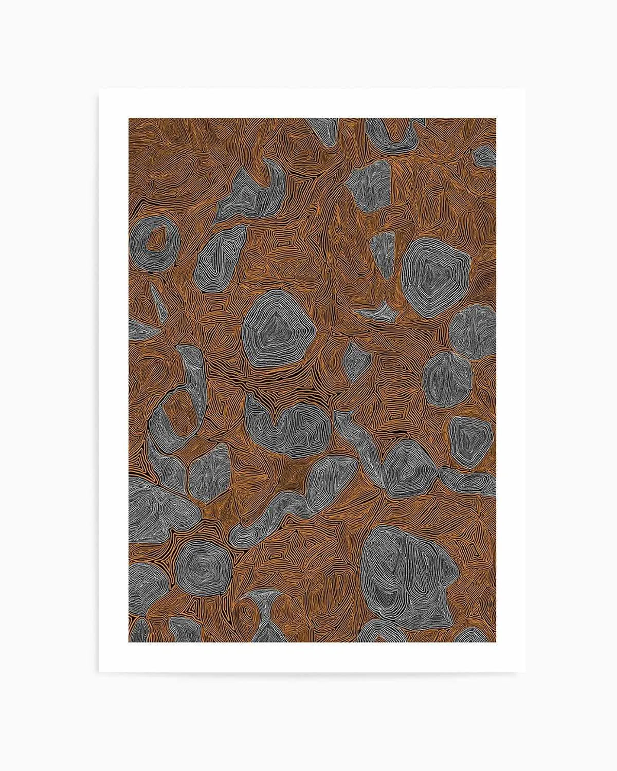 Systems | Burnt Orange by Leah Cummins Art Print from Olive et Oriel where you can shop wallpaper and artworks online
