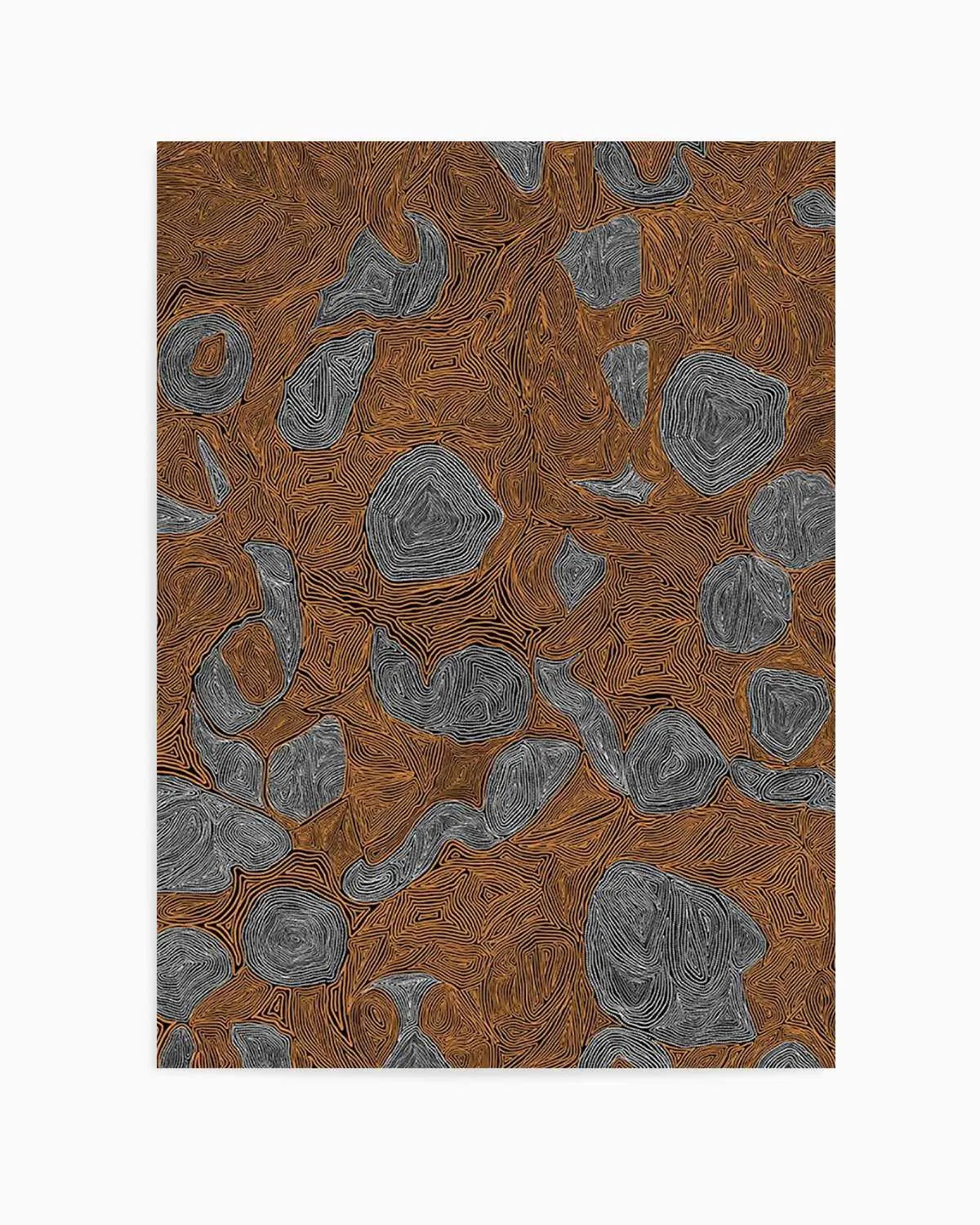 Systems | Burnt Orange by Leah Cummins Art Print from Olive et Oriel where you can shop wallpaper and artworks online