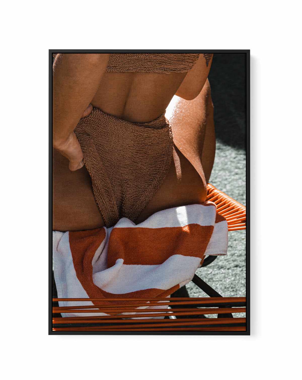 Tan Lines I by Teigan Geercke Framed Canvas Art Print