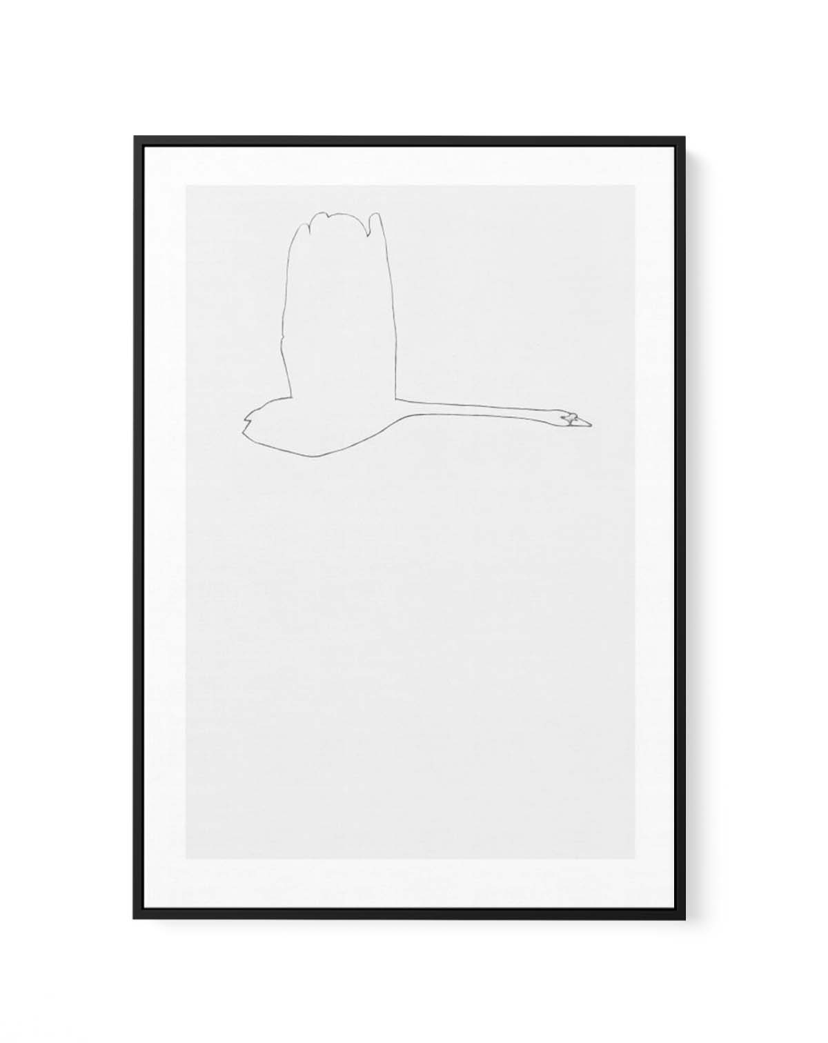 THE SWAN l By Jorgen Hansson | Framed Canvas Art Print