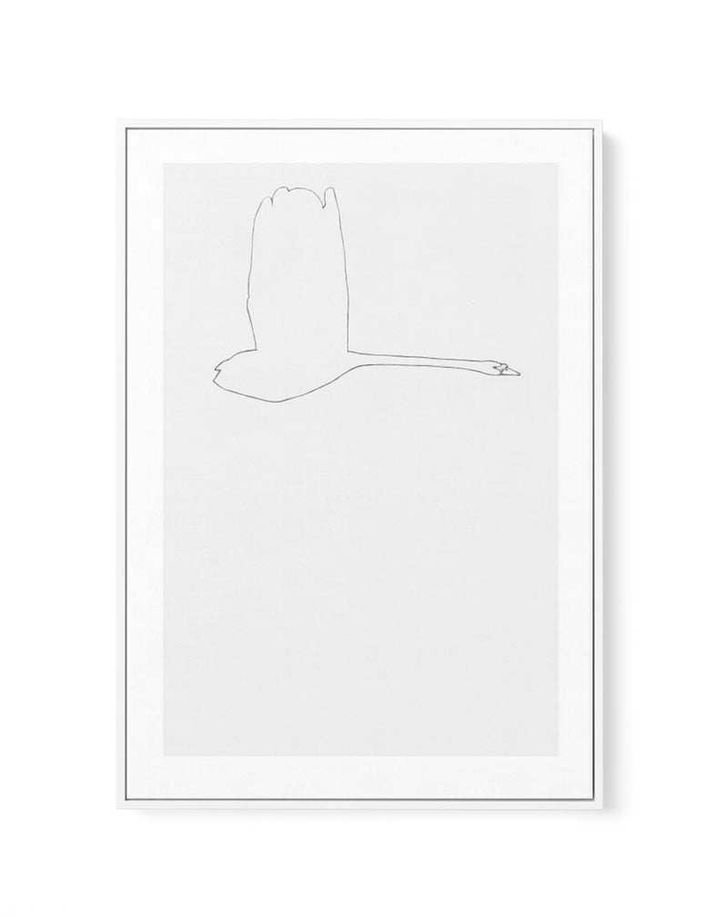 THE SWAN l By Jorgen Hansson | Framed Canvas Art Print