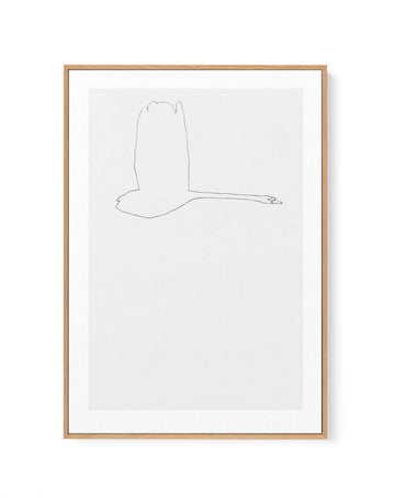 THE SWAN l By Jorgen Hansson | Framed Canvas Art Print from Olive et Oriel where you can shop wallpaper and artworks online