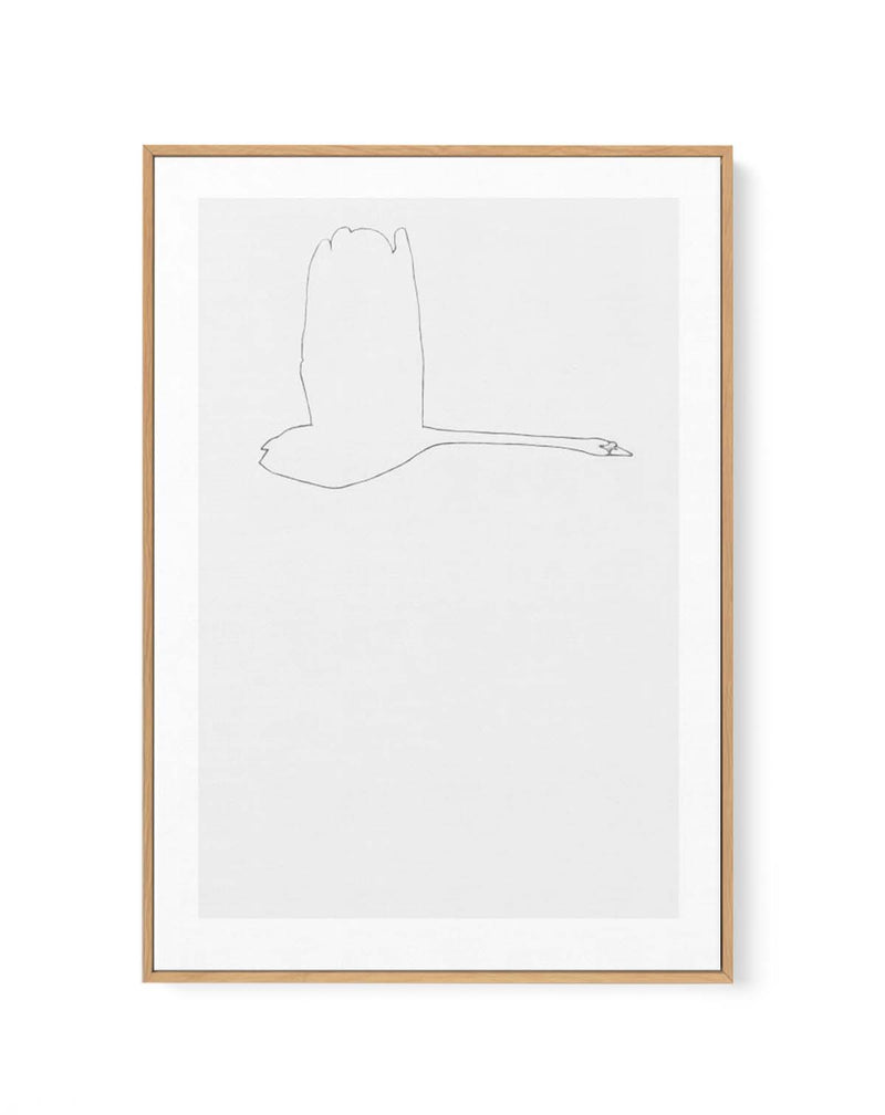 THE SWAN l By Jorgen Hansson | Framed Canvas Art Print