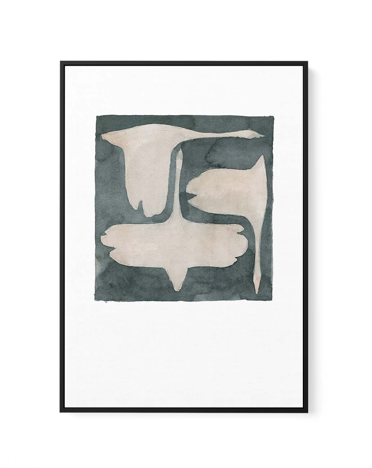 THE SWAN lll By Jorgen Hansson | Framed Canvas Art Print – Olive