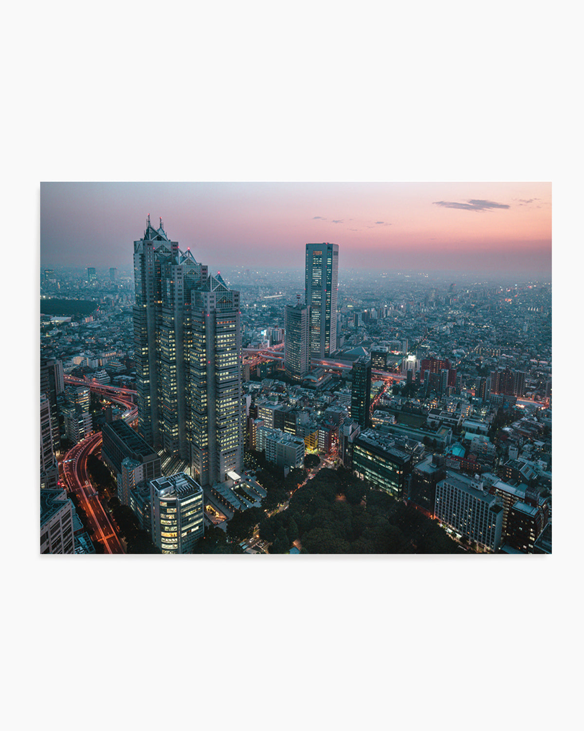 Tokyo Sunset Skyline by sirou.minami | Art Print