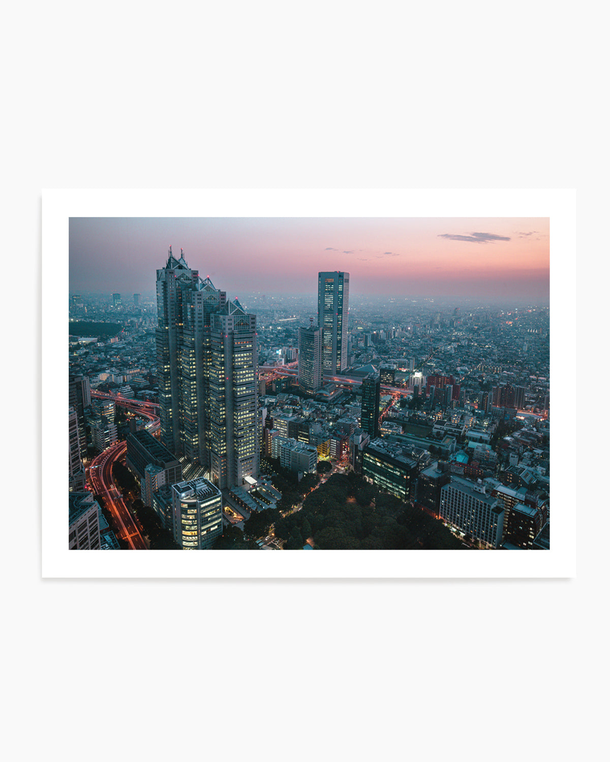 Tokyo Sunset Skyline by sirou.minami | Art Print