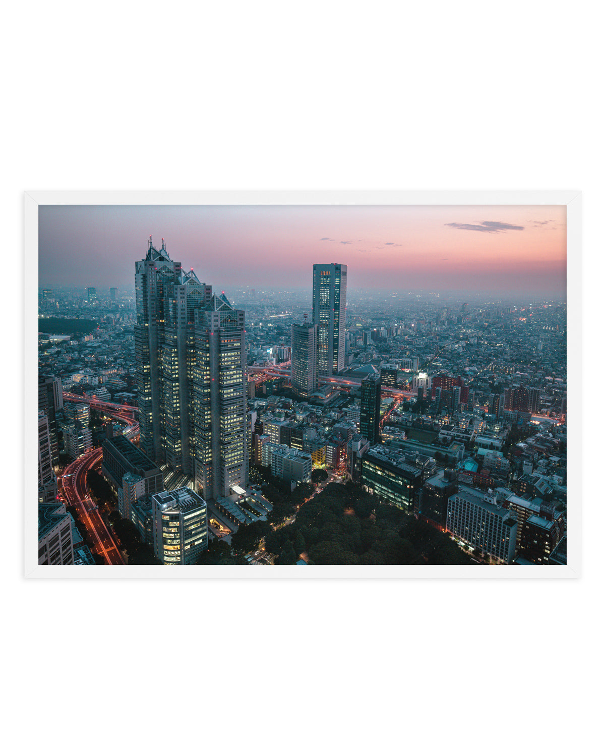 Tokyo Sunset Skyline by sirou.minami | Art Print