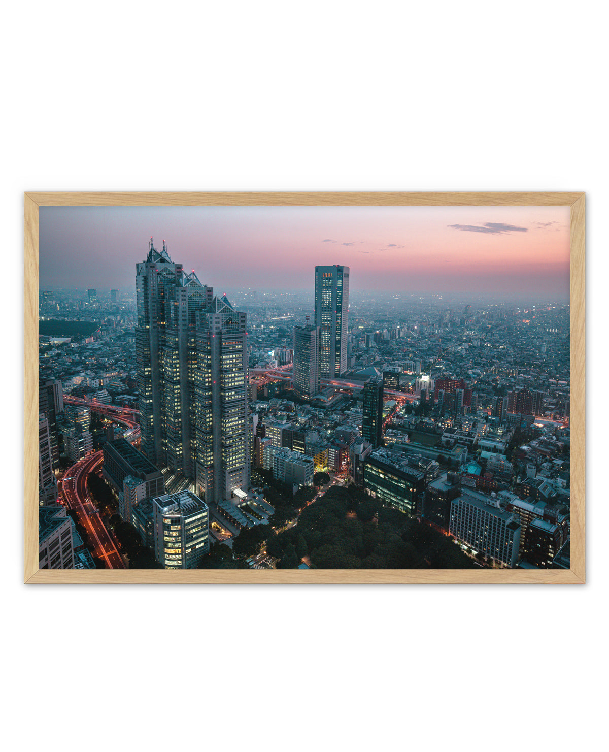 Tokyo Sunset Skyline by sirou.minami | Art Print