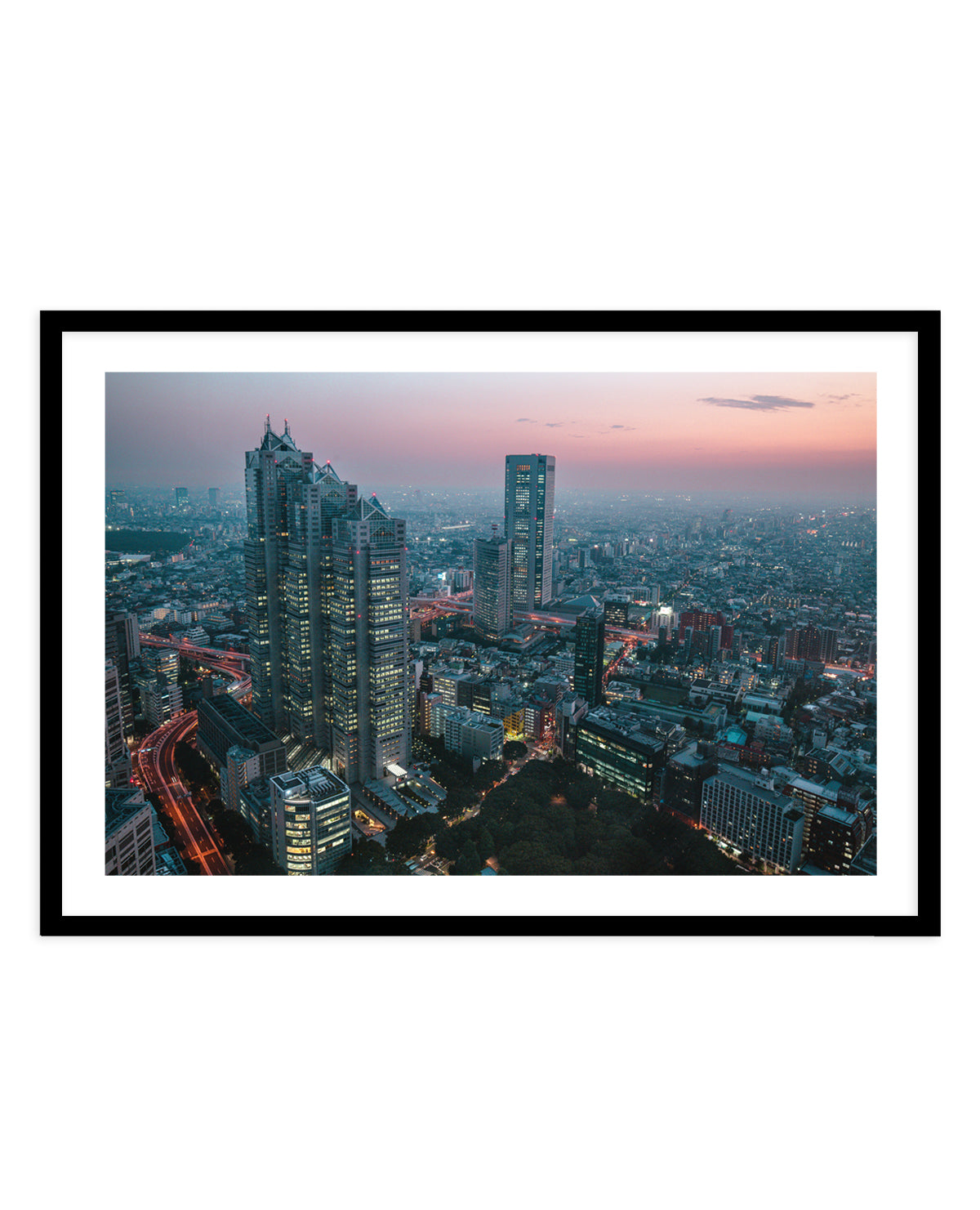 Tokyo Sunset Skyline by sirou.minami | Art Print