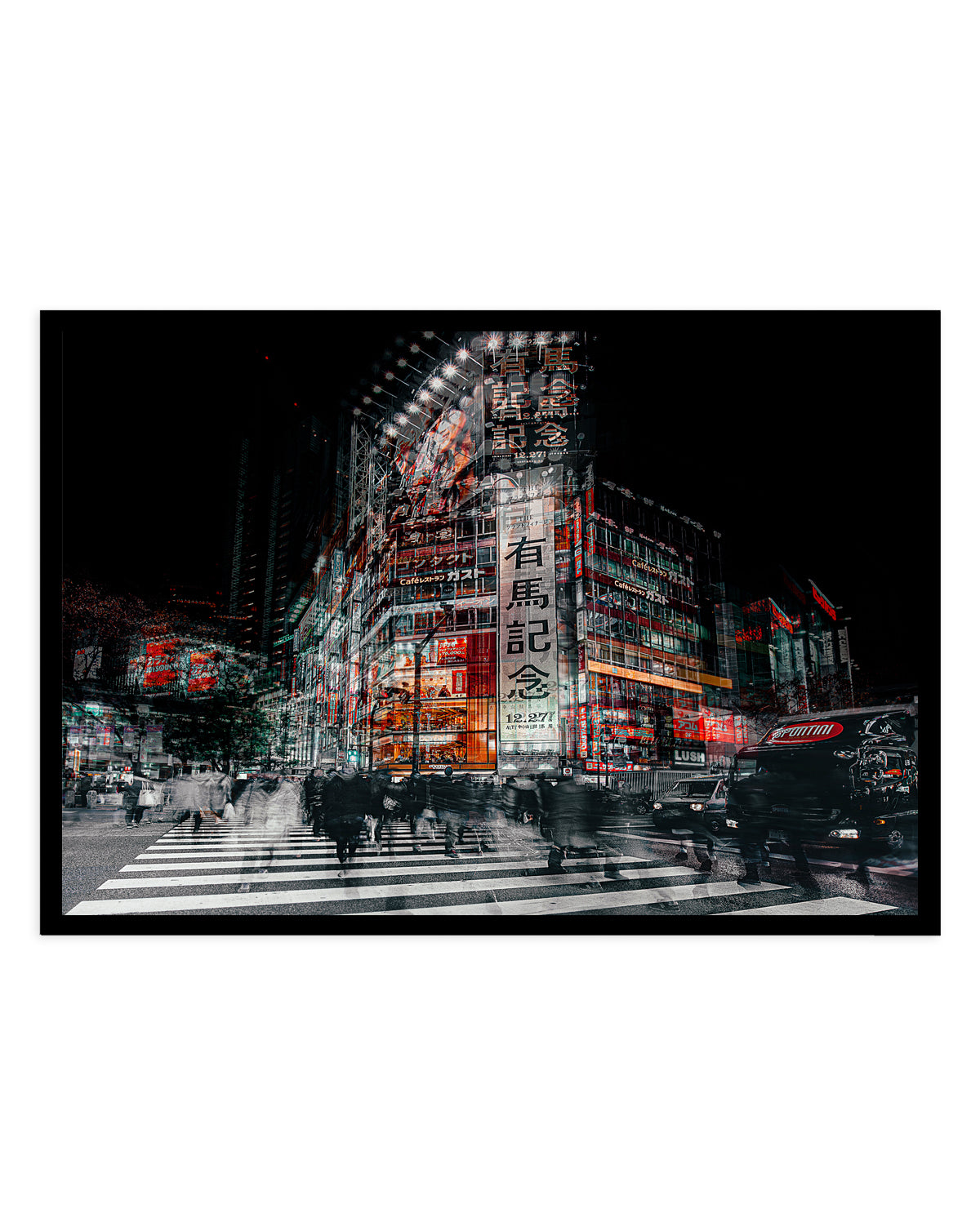 Tokyo Night Motion by Carmine Chiriaco | Art Print