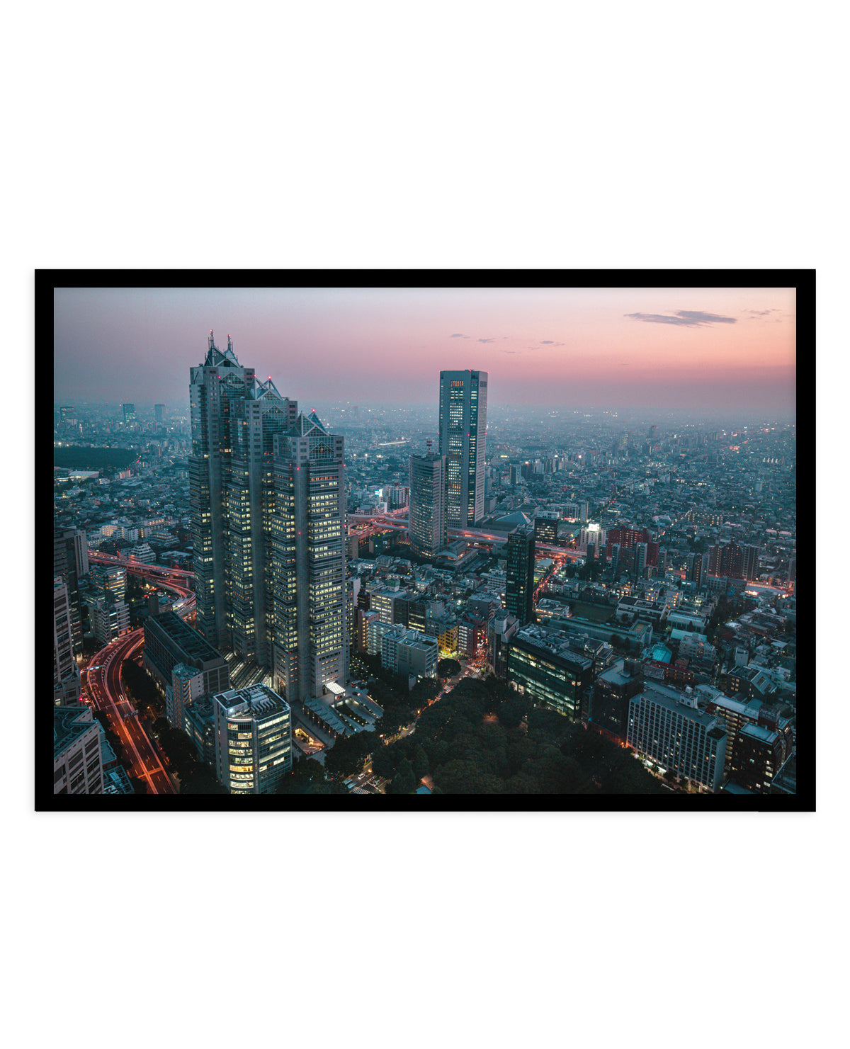 Tokyo Sunset Skyline by sirou.minami | Art Print