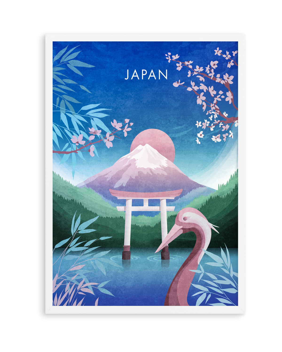 Tranquil Japan Dream by Emel Tunaboylu | Art Print