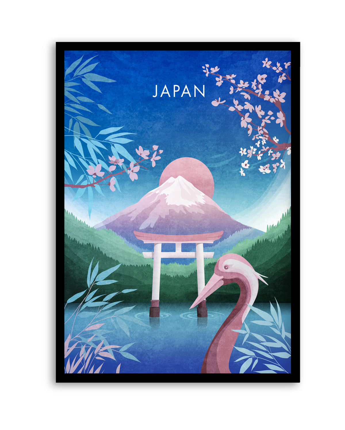 Tranquil Japan Dream by Emel Tunaboylu | Art Print