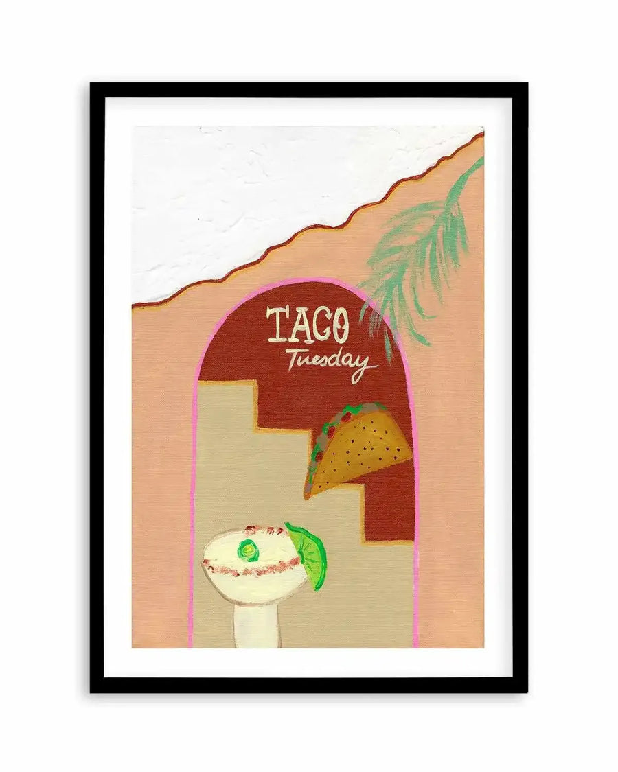 Taco Tuesday by Britney Turner Art Print from Olive et Oriel where you can shop wallpaper and artworks online