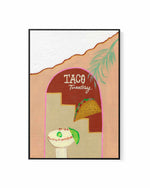 Taco Tuesday by Britney Turner | Framed Canvas Art Print