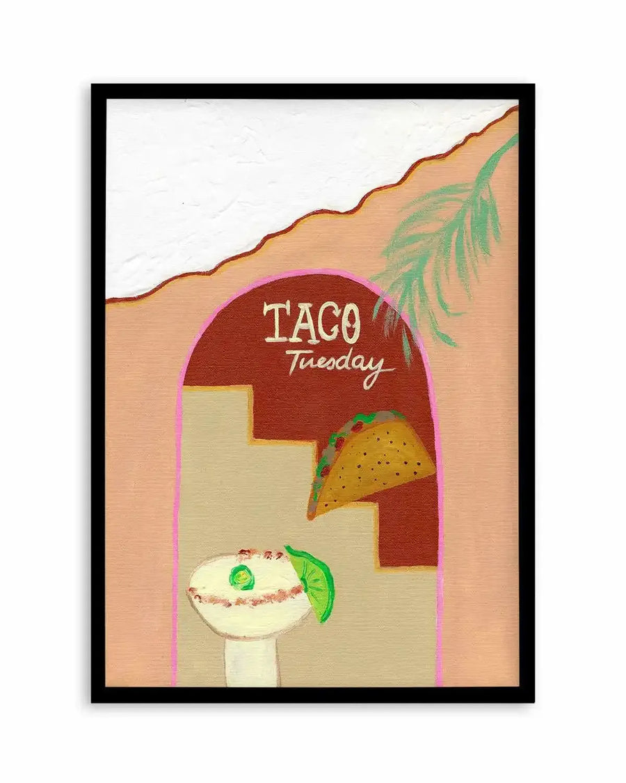 Taco Tuesday by Britney Turner Art Print from Olive et Oriel where you can shop wallpaper and artworks online