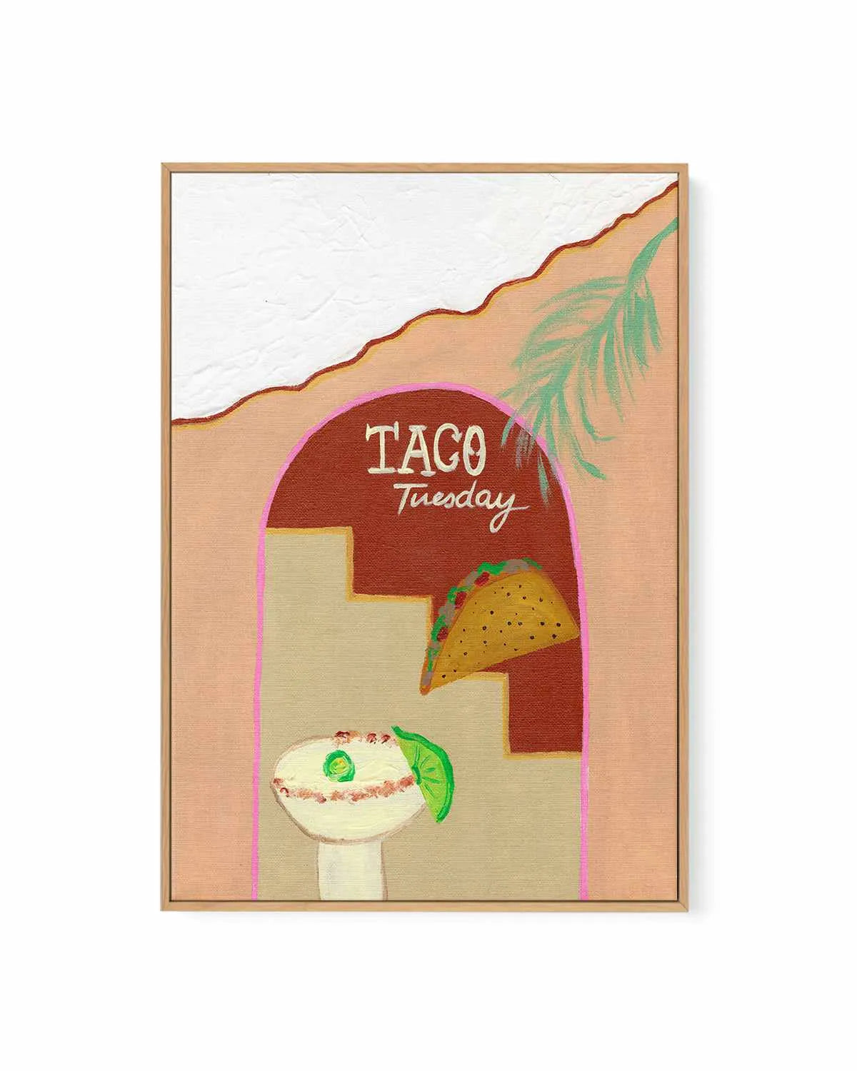 Taco Tuesday by Britney Turner | Framed Canvas Art Print from Olive et Oriel where you can shop wallpaper and artworks online