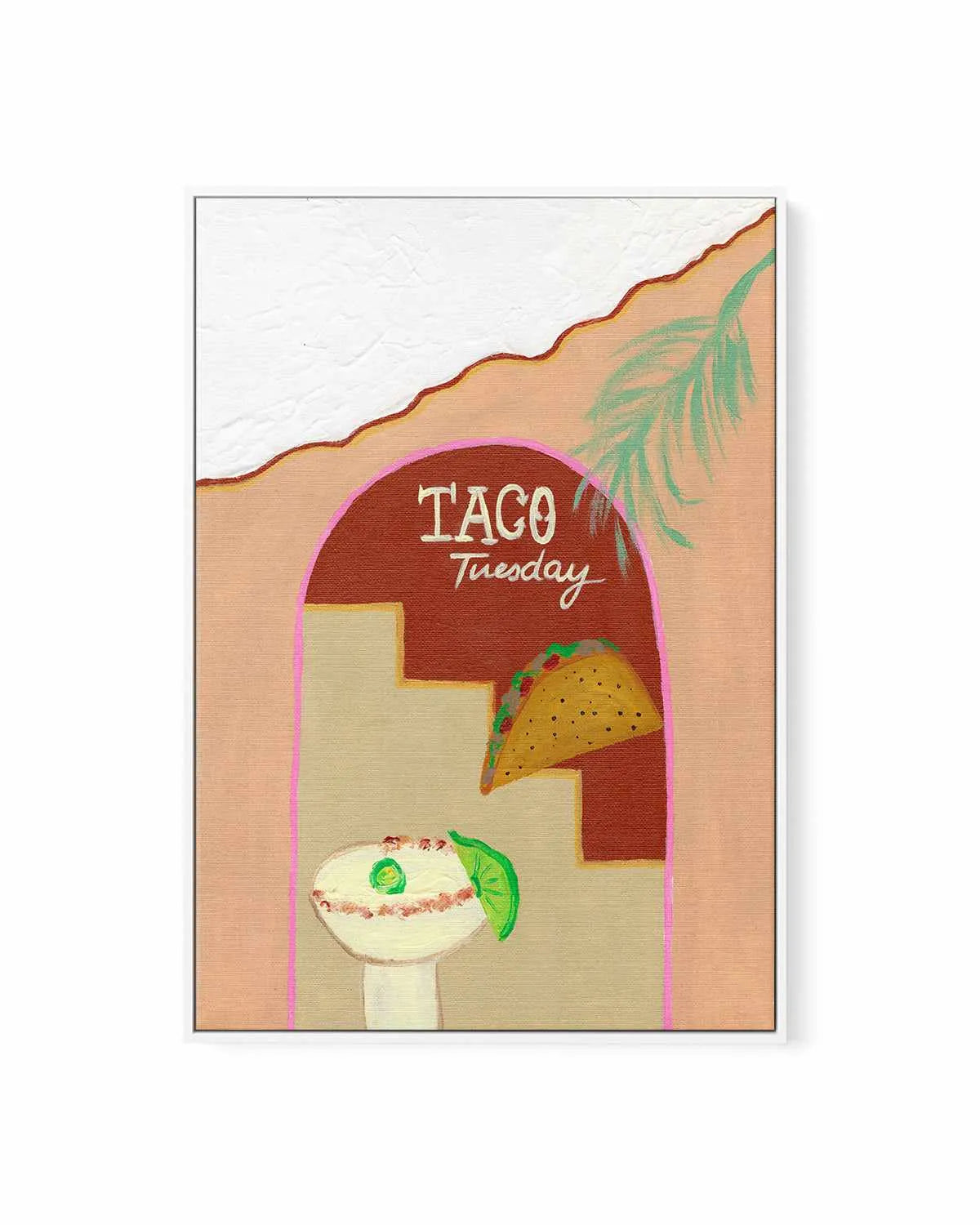 Taco Tuesday by Britney Turner | Framed Canvas Art Print from Olive et Oriel where you can shop wallpaper and artworks online