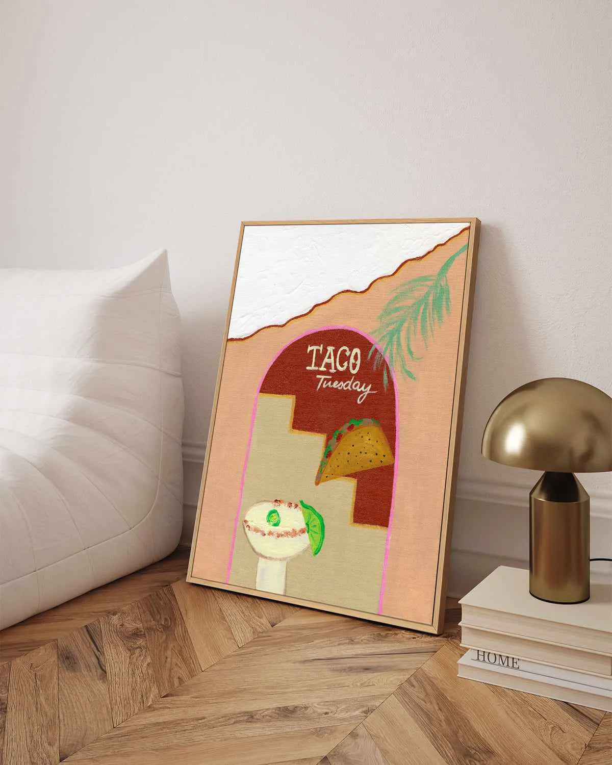 Taco Tuesday by Britney Turner | Framed Canvas Art Print from Olive et Oriel where you can shop wallpaper and artworks online