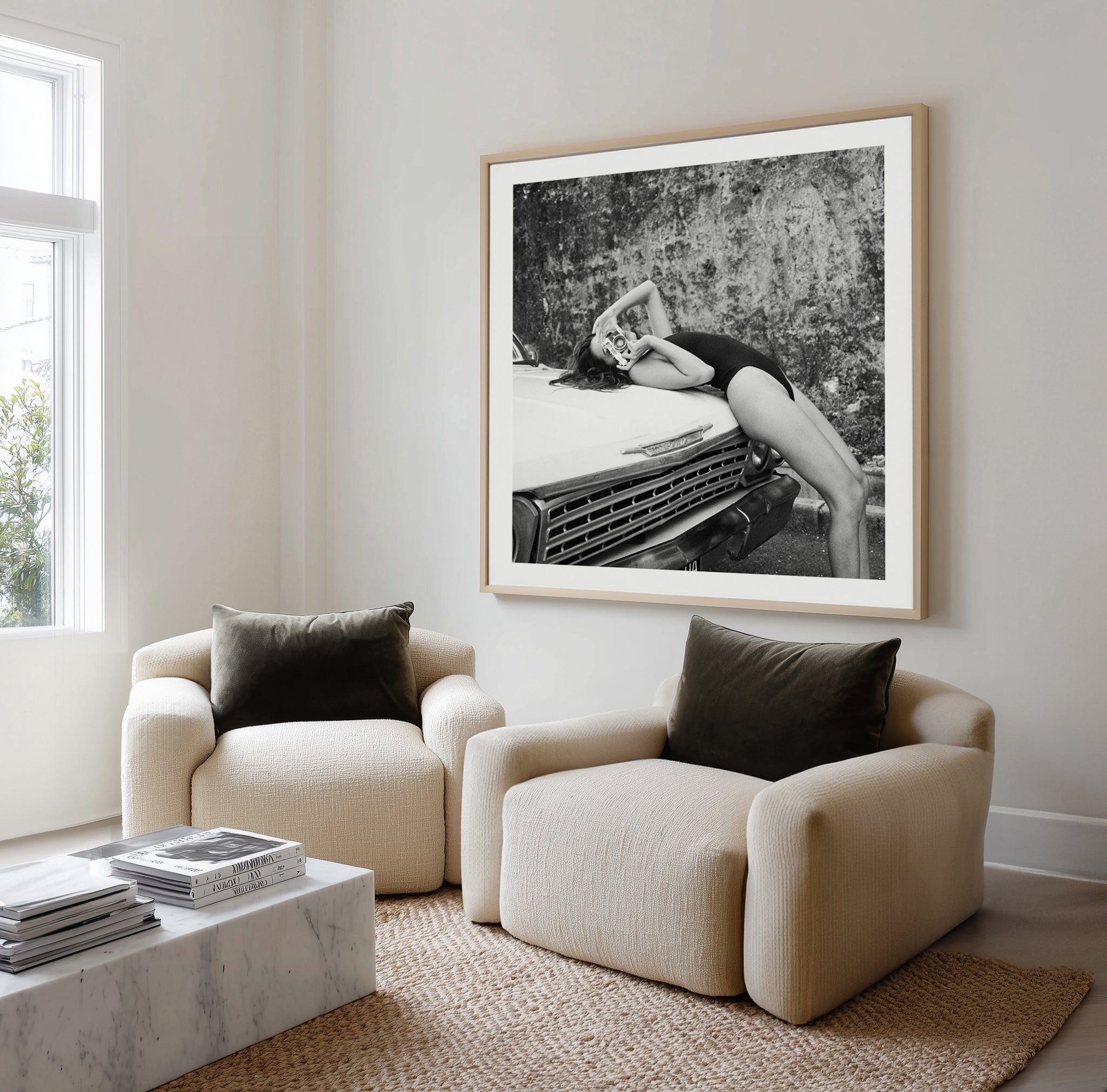 Takin' It Easy B&W by Amy Hallam | Art Print