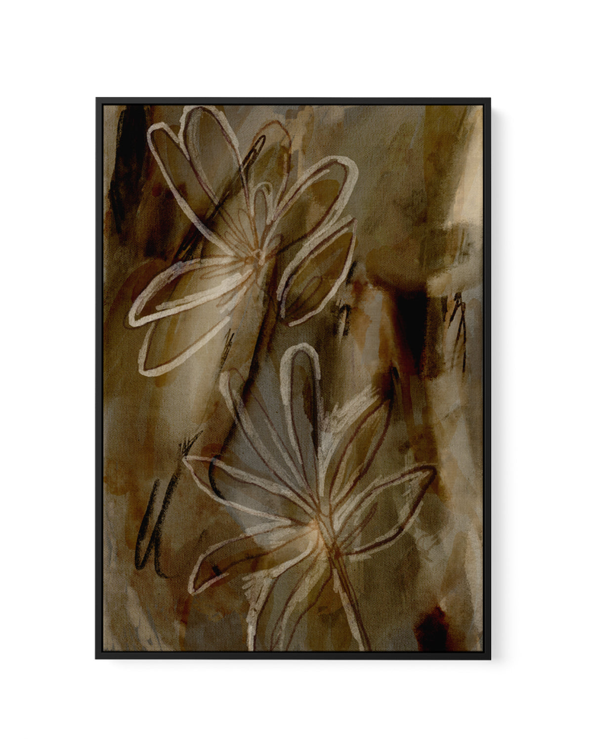 Tales Untold by Shatha Al Dafai | Framed Canvas Art Print
