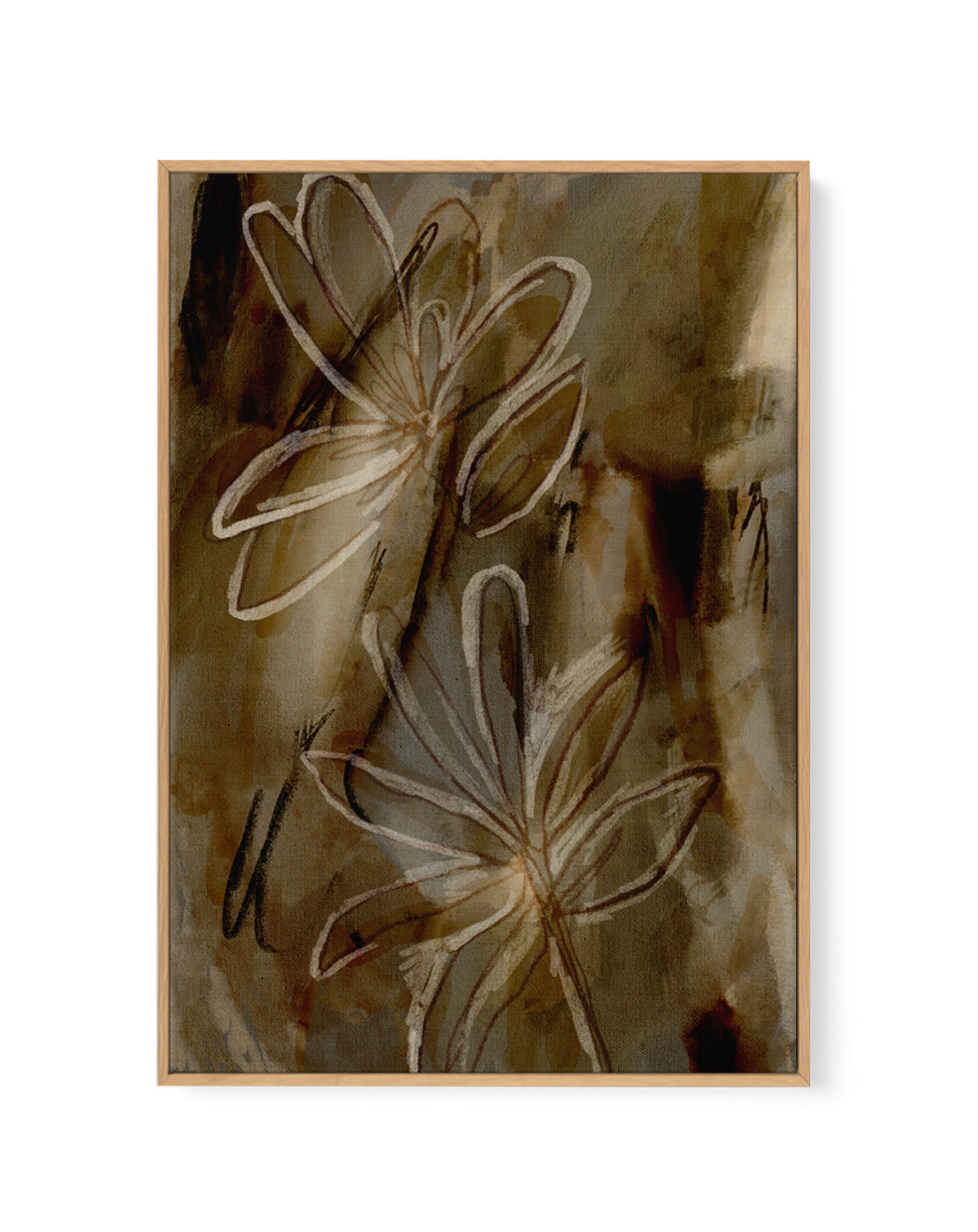 Tales Untold by Shatha Al Dafai | Framed Canvas Art Print