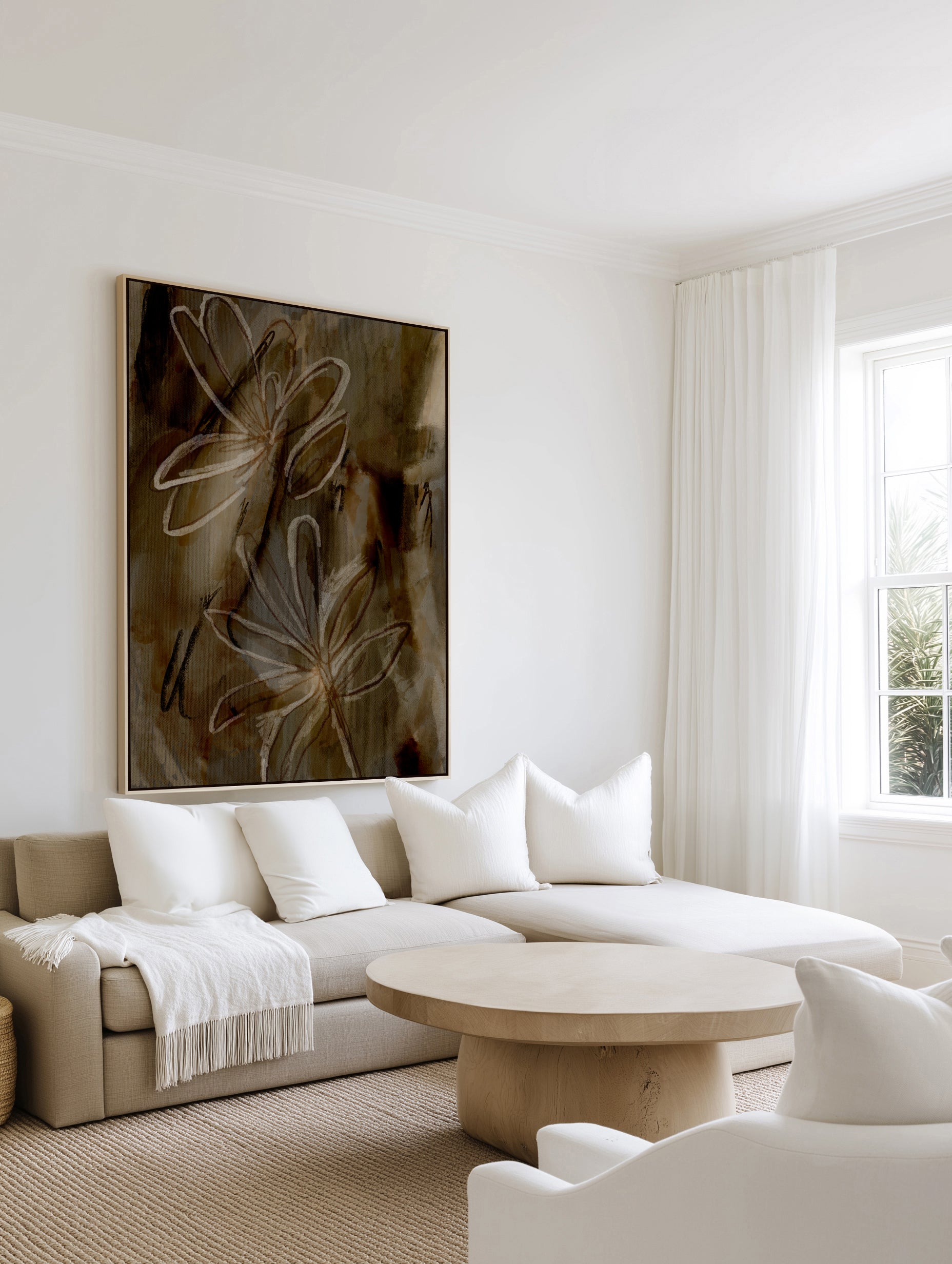 Tales Untold by Shatha Al Dafai | Framed Canvas Art Print