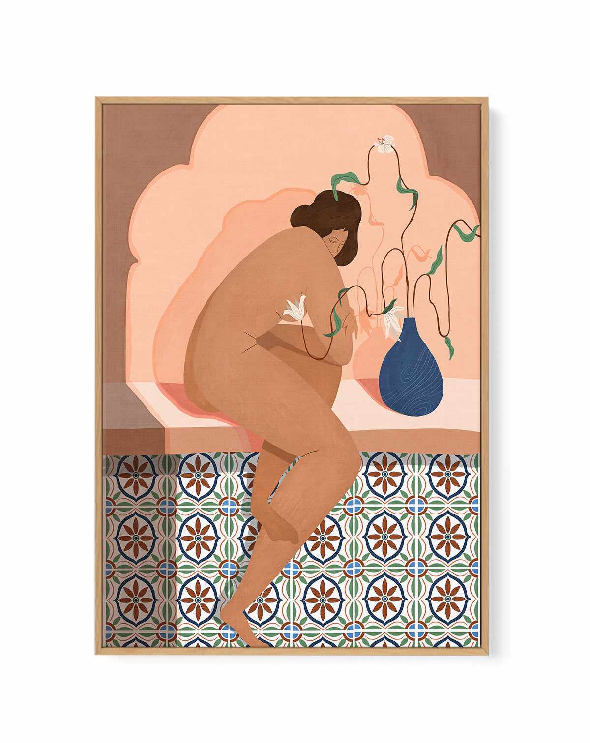 Talking Plant by Arty Guava | Framed Canvas Art Print from Olive et Oriel where you can shop wallpaper and artworks online