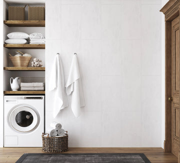 Tall Marble Tiles Wallpaper from Olive et Oriel where you can shop wallpaper and artworks online
