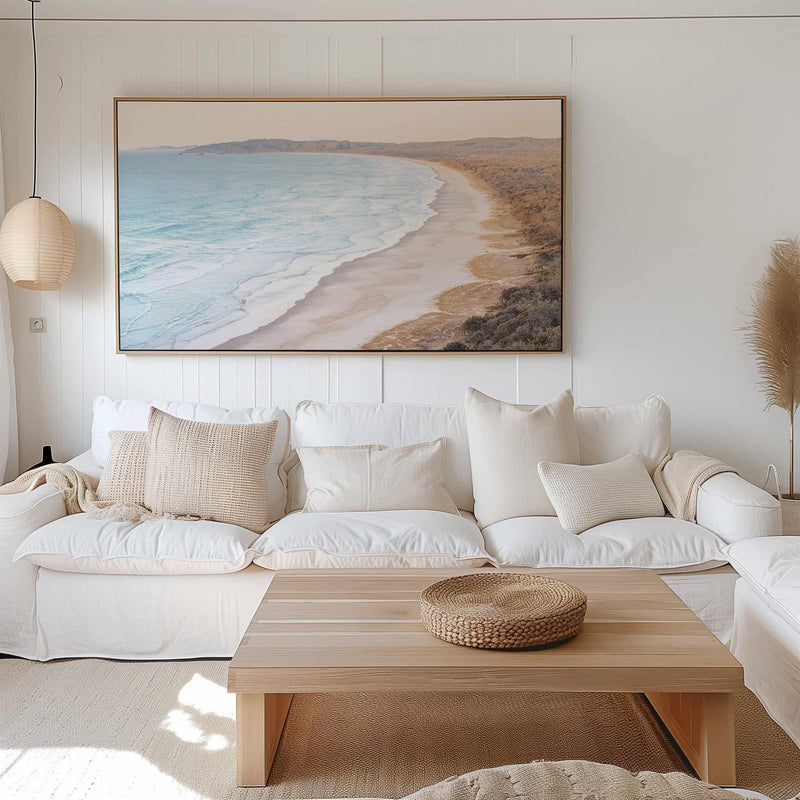 Tallows, Bathed in Light | Panoramic Canvas Art Print from Olive et Oriel where you can shop wallpaper and artworks online