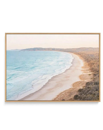 Tallows, Bathed in Light | Framed Canvas Art Print blue art print