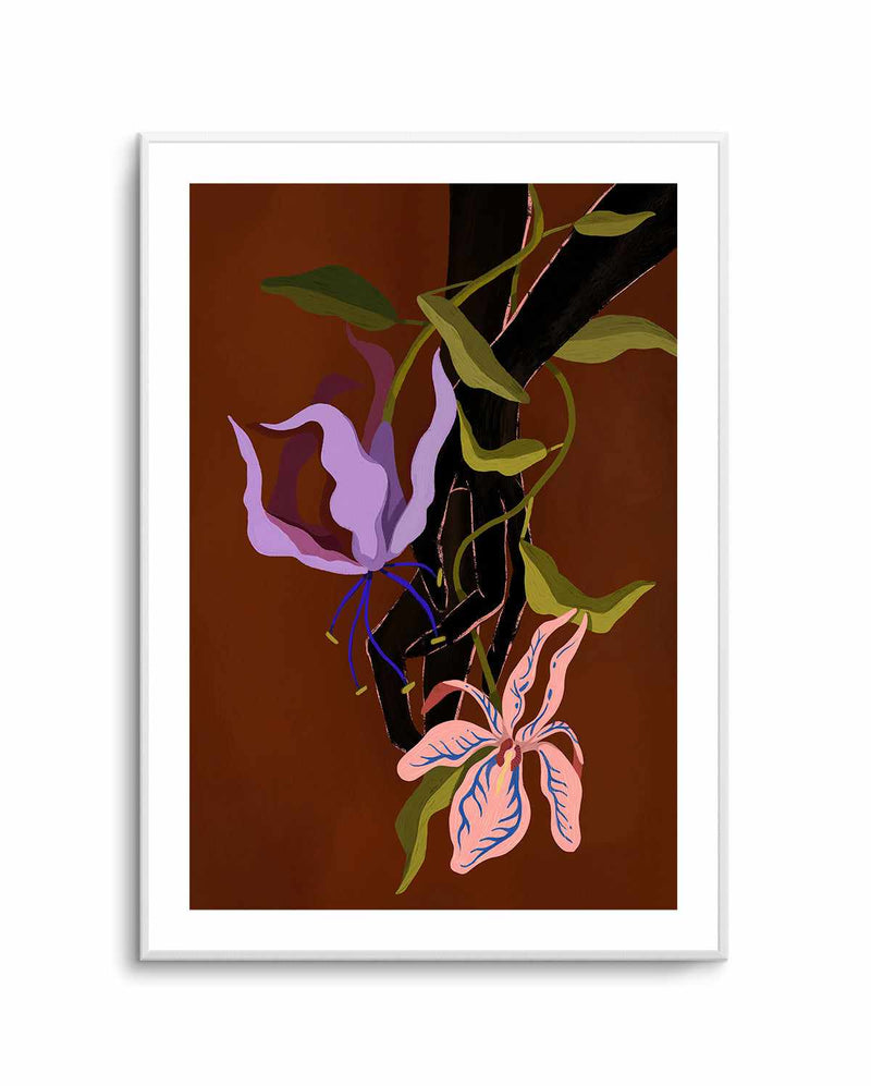Tangled Brown by Arty Guava | Art Print