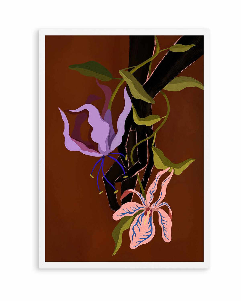 Tangled Brown by Arty Guava | Art Print