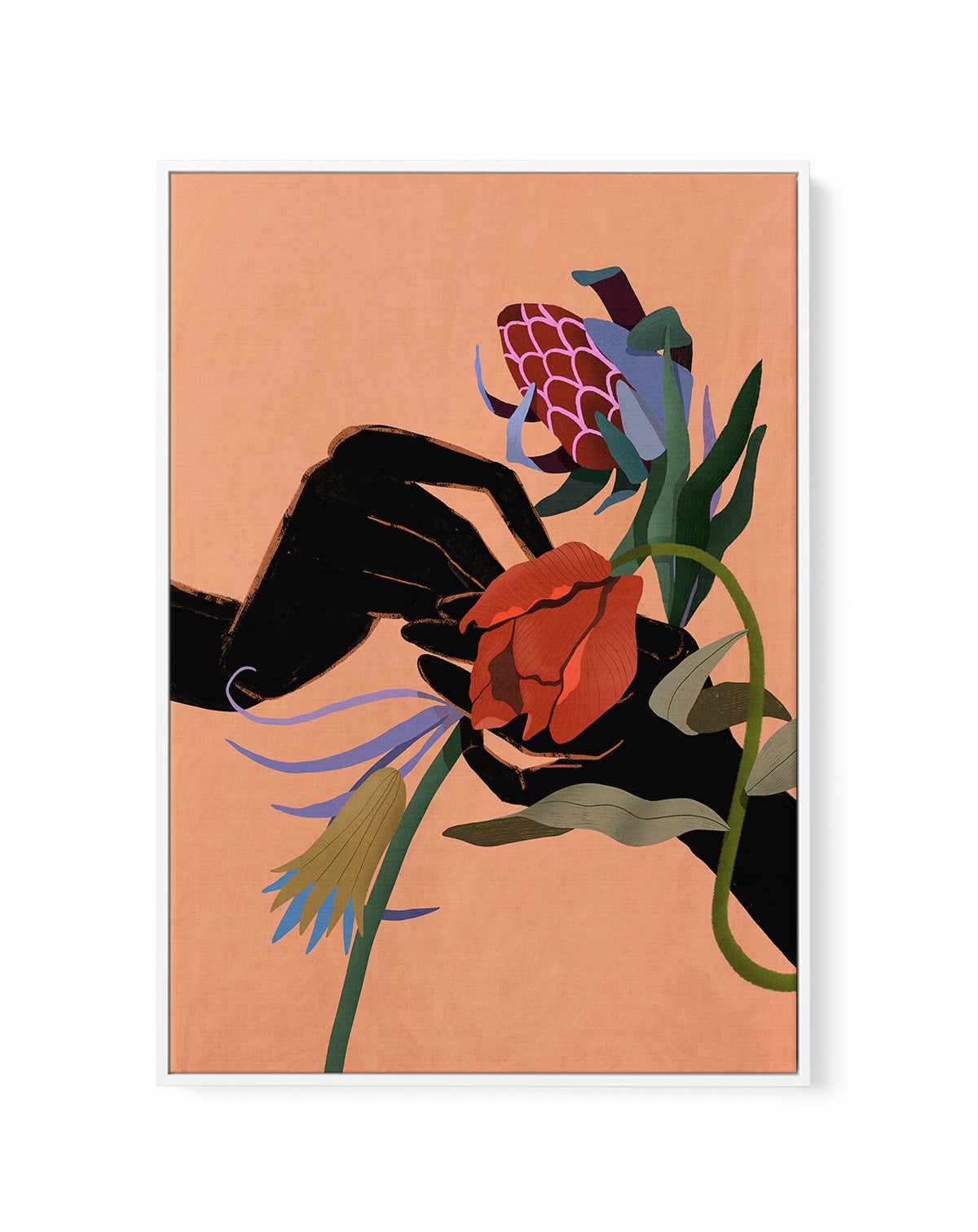 Tangled Peace by Arty Guava | Framed Canvas Art Print from Olive et Oriel where you can shop wallpaper and artworks online
